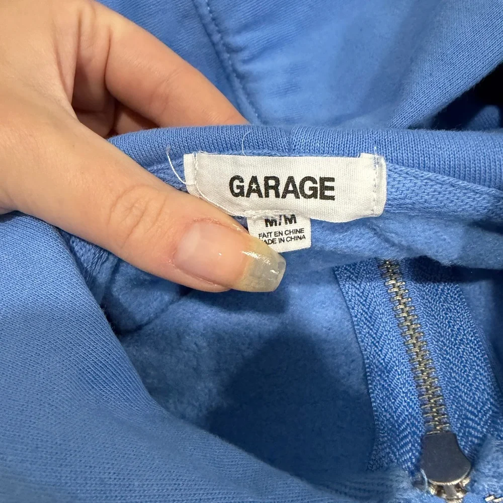 Garage Blue Women's Zip Up + Cargo sweatpants set - Picture 5 of 9